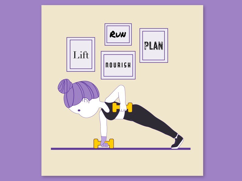 Social Fit Workout Builder preview with planned exercises and PDF export